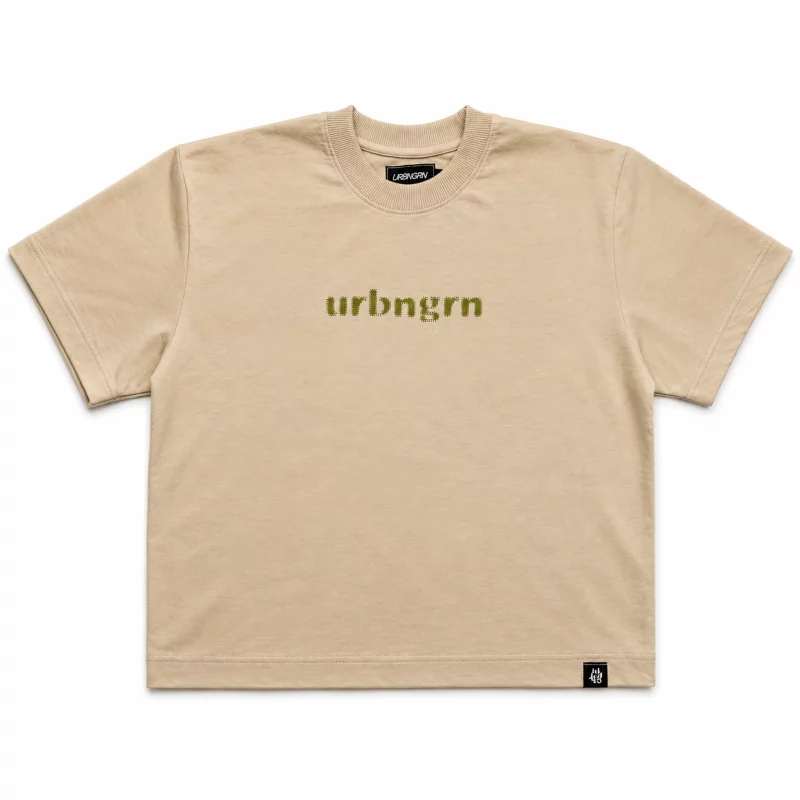 UG Dot Matrix Wordmark Tee – Beige